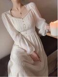 Nukty party look inspos Fashion New Women Elegant Casual Party Dress Vintage Chic A-Line Solid Birthday Prom Vestidos Female Clothes Spring Robe