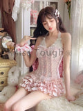 Nukty party look inspos Y2k Lace Kawaii Tops+cake Skirt Set Women Bow Casual New Sweet 2 Piece Set Female France Korean Fashion Fairy Mini Skirt Suit