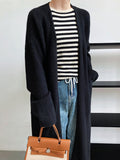 Nukty Casual Loose Solid Color Cardigan Tops