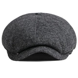 Nukty Beret Men Women Autumn Winter Hat Octagonal Cap New Warm Artist Painter Wool Beret Hat Male Female Flat Beret Cap