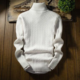 Purpdrank Winter High Neck Thick Warm Sweater Men Turtleneck Brand Mens Sweaters Slim Fit Pullover Men Knitwear Male Double Collar