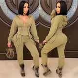 Nukty 2 Piece Set Women Two Piece Outfits Long Sleeve Sweatshirt Pants Tracksuit for Women Two Pieces Sets Fall Clothes Outfits