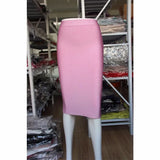 Nukty 16 Colors High Quality Tight Pink Green Black Rayon Knee Length Bandage Skirt Night Club Party Skirt