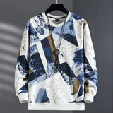 Nukty Autumn Winter Fleece Sweatshirts Men Plus Szie 9XL 10XL Sweatshirt Fashion Hip Hop Geometric Graffiti Pullover Male Baggy Tops