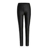 Nukty Autumn Winter Thick Leggings Fashion Solid Slim Pants Lady fleece Warm Leggings Casual Black Shiny High Waist Leggings