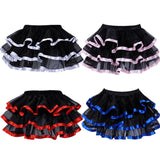 Nukty Elastic Petticoat Gothic Women Skirt Petticoat Burlesque Mesh Sexy Micro Mini Tutu Skirt Ladies Performance Steampunk Skirts