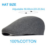 Nukty Cotton Newsboy Caps Men Women Hat Soft Casual Beret Solid Unisex Retro Hat Driver Flat Cap The waiter Cap