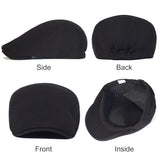 Nukty Cotton Newsboy Caps Men Women Hat Soft Casual Beret Solid Unisex Retro Hat Driver Flat Cap The waiter Cap