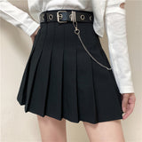 gothic dti 2024 Korean Style New High Waist Slimming Design Sense Niche Pleated Skirt A- Line Skirt Women's Skirt