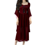 Dress to Impress Codes 2024 New Women's Halloween Witch Bandage Large Swing Dress