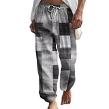 fall outfits aesthetic New Men's Striped Printed Wide-Leg Pants 3D Printed Loose Casual Beach Trousers