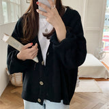 discover style ideas Thick Sweater Coat for Women Early Autumn New Loose Lazy Casual Korean Style Long Sleeve Knitted Cardigan