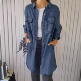 men’s fall fashion Ins Street Style Autumn Fashion Loose Lapel Women's Denim Coat