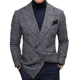 Nukty-shop fashion suits for men Casual Suit Men's Gentleman Casual Suit Jacket Men's plus Size