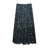 fall outfits women Mori Brushed Floral Skirt 2024 Autumn and Winter New Artistic Age-Reducing Mid-Length Umbrella Skirt Cover Slim Skirt