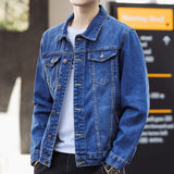 black men fashion urban Denim Coat Men's New Spring and Autumn Casual Handsome Workwear Jacket Men's Trendy Top Clothes