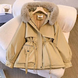 Nukty Women's Winter Padded Jacket Casual Matching New In Coats & Jackets Chic Warm Outerwears Office Lady's Hooded Windbreaker Jacket