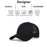 Nukty Unisex 8 Lines On The Brim Of The Hat Baseball Net Caps Spring and Summer Outdoor Adjustable Casual Hats Sunscreen Hat