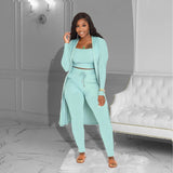 Nukty 3 Piece Set Women Outfits Three Piece Set Pants Sets Fall Outfits for Women Tracksuits Sweatsuits for Woman Clothing