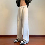 Nukty Autumn Sweatpants Men Straight Casual Pants Male Korean Loose Drawstring Pants Men's Joggers Sports Streetwear Trousers