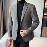 Nukty fashion suits for men 2 Piece Outfit Set Man Blazer Business Big Size Full Suit for Men Grey Luxury Ceremony Classic Elegant High Quality Jackets