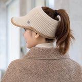 Nukty Hats For Women Autumn Winter Sports Empty Top Caps Female Knitted Warm Baseball Cap Fashion Running Golf Sun Hat