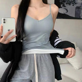 Nukty Winter Warm Undershirt Women Thicken Slim Solid Color Thermal Tops Sleeveless Sexy Crop Top Tight Elasticity Female Undershirt