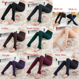 Nukty Women Winter Thermal Warm Thick Pantyhose Fluff Lined Stretch Slim Leggings Pants