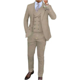 Nukty prom outfits for guys Men's Slim-fit Three-piece Suit，Three-piece Set of Vest, Blazer and Trousersï¼?Ideal for Weddings, Business and Formal Occasions