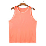 Nukty summer outfits men Summer Men's Luxury Knit Fashion Transparet Tank Tops O Neck Sleeveless Mesh Sexy Solid Color Vest Breathable Party Men Clothing