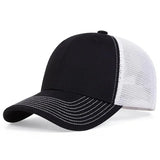 Nukty Unisex 8 Lines On The Brim Of The Hat Baseball Net Caps Spring and Summer Outdoor Adjustable Casual Hats Sunscreen Hat