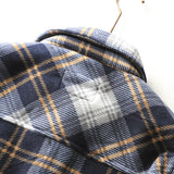 Nukty Mens Winter Fleece Linend Warm Plaid Shirt Jacket Casual Long Sleeve Flannel Checked Shirt Men Western Cowboy Button Up Chemise