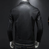 Nukty Black PU Jackets Men Spring Autumn Leather Jacket Coat Male Fashion Casual Motor Biker PU Leather Coat Big Size 5XL