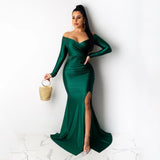 Nukty Birthday Dress for Women Evening Dress Party Dresses Long Dresses for Women Vestidos Woman Fall Dresses Long Sleeve