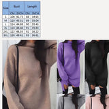 Nukty Fleece High Neck Side Slit Casual Long Sleeve Sweatshirt Short Dress Woman Dress Autumn Winter All-match Simple Basic Sportwear