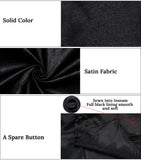 Nukty Black Satin Vest with Luxury Necktie Pocket Square Cufflinks for Man Wedding Fashion Classic Men's Business Tuxedo Waistcoats