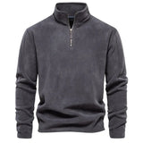 Nukty New Autumn Winter Thicken Warm Fleece Jacket for Men Zipper Neck Pullover Brand Quality Men's Sweatshirt Soft Shell Mens Jacket