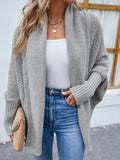 Nukty Batwing Sleeve Cardigans for Women Open Sweaters Autumn Winter New Loose Tops Fashion Female Knitted Coat