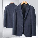 Nukty New Men's Blazer Fashion Middle-aged Business Casual Professional Wear Casual Loose British Style Sub-trend Four Seasons Suit