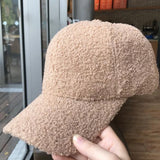 Nukty Autumn Winter Baseball Cap Women Thicken Lamb Wool Hats Version Tide Fleece Warm Cap Plush Baseball Caps Spring Baseball Cap