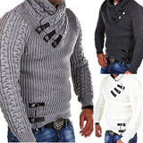 Nukty Men Sweaters Streetwear Clothes Turtleneck Sweater Men Long Sleeve Knitted Pullovers Autumn and Winter Soft Warm Basic