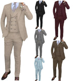 Nukty prom outfits for guys Men's Slim-fit Three-piece Suit，Three-piece Set of Vest, Blazer and Trousersï¼?Ideal for Weddings, Business and Formal Occasions