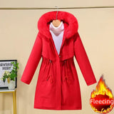 Nukty Women's Winter Jacket Hodded Fleece Padded Jacket Casual Loose Windbreaker Office Lady Matching New In Coats & Jackets Outerwear