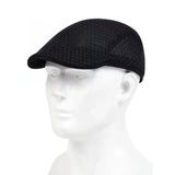 Nukty Men Mesh Breathability Newsboy Caps British Painters Hats Spring and Summer Flat Cap Hip Hop Berets