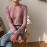 Nukty Spring Half Turtleneck Knitted Women's Sweaters New Mesh Patchwork Long Sleeve Bottoming Sweater Female Slim Tops