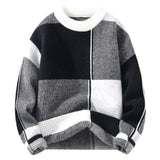 Nukty Round Collar Crewneck Long Sleeve Thick Knitwear Original Autumnr and Winter Pullover Man Casual Y2k Knitted Sweaters for Men