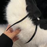 Nukty y2k Fluffy Faux Fur Bucket Hat Women Rabbit Fur Warm Thick Plush Winter Hat Lady Luxury Fashion Furry Panama Fisherman Cap