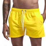 Nukty Men's Swim Shorts Swim Trunks Quick Dry Board Shorts Bathing Suit Breathable Drawstring With Pockets for Surfing Beach Summer