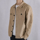 Nukty Linen Bomber Jacket Men Light Weight Grey