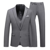 Nukty Men's Business Fashion High Quality Gentleman Black 2 Piece Suit Set / Blazers Coat Jacket Pants Classic Trousers